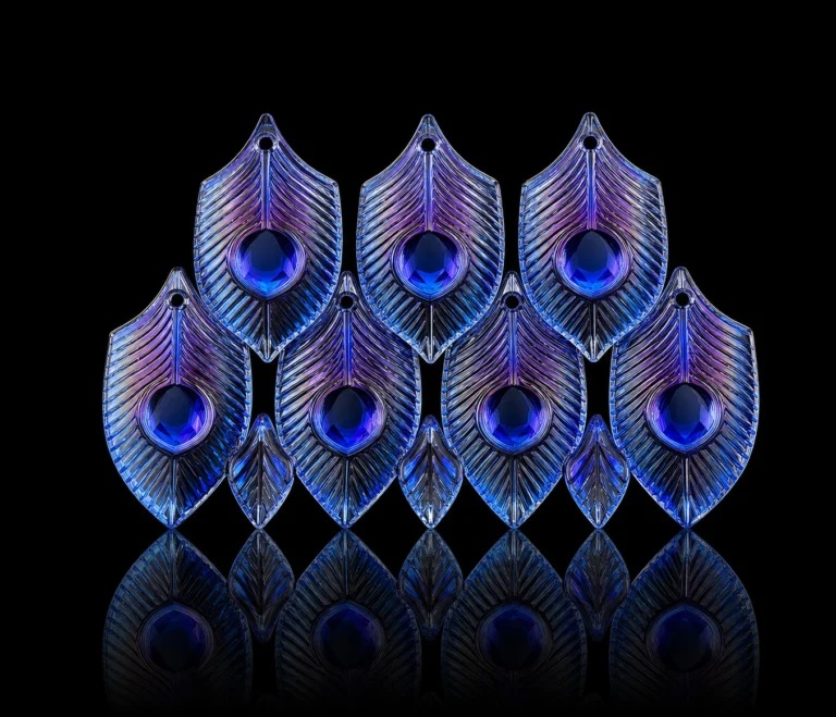 Feather & Leaf Crystal Panels — Application reference 007