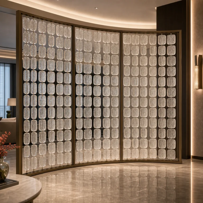 Tube-Linked Crystal Panels interior application
