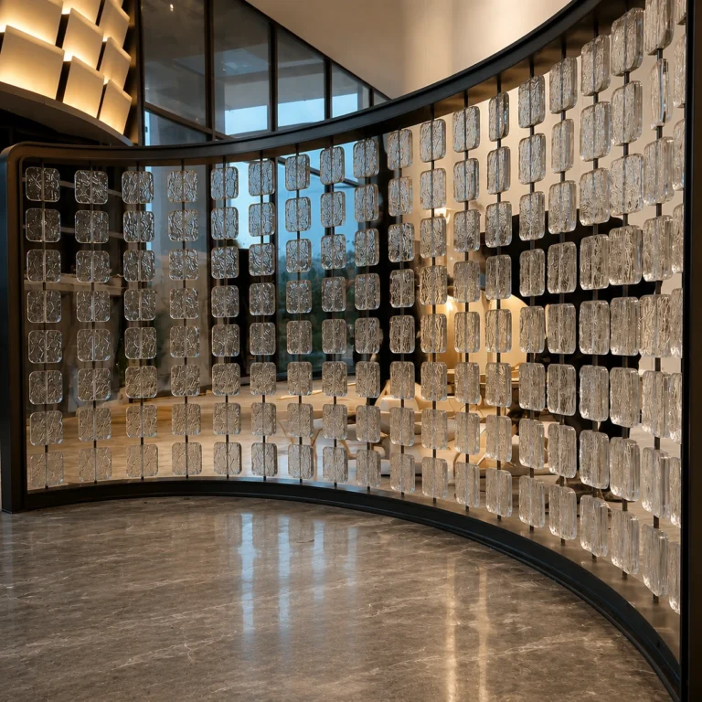 Tube-Linked Crystal Panels — Application reference 019