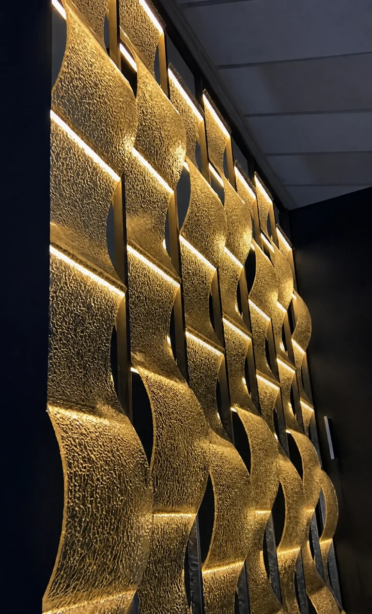 Curved Crystal Tiles interior application scene (LMC-CR-0953)