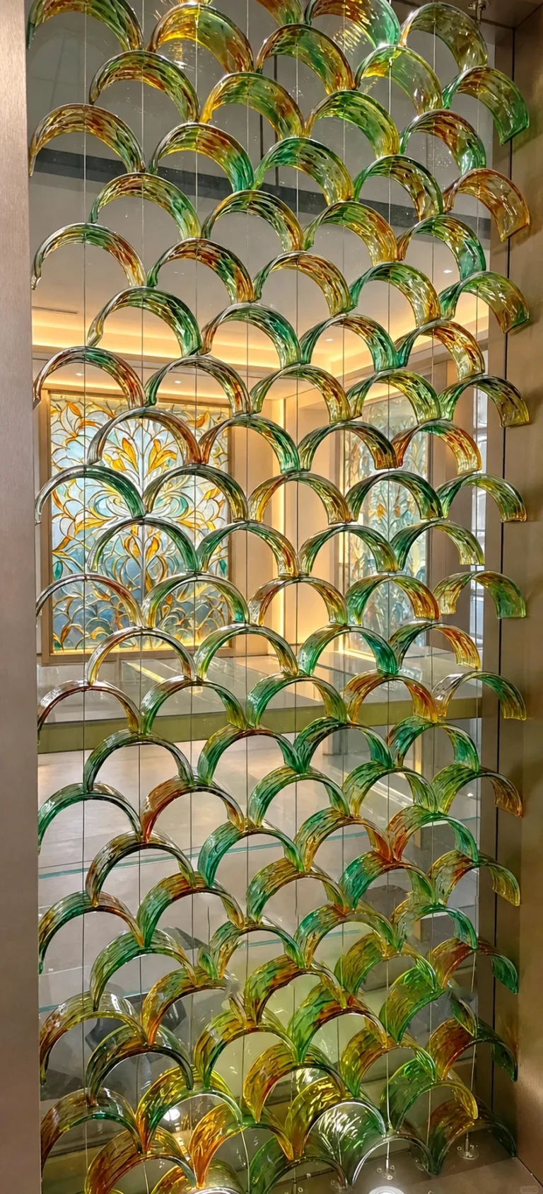 Curved Crystal Tiles interior application scene (LMC-CR-0954)