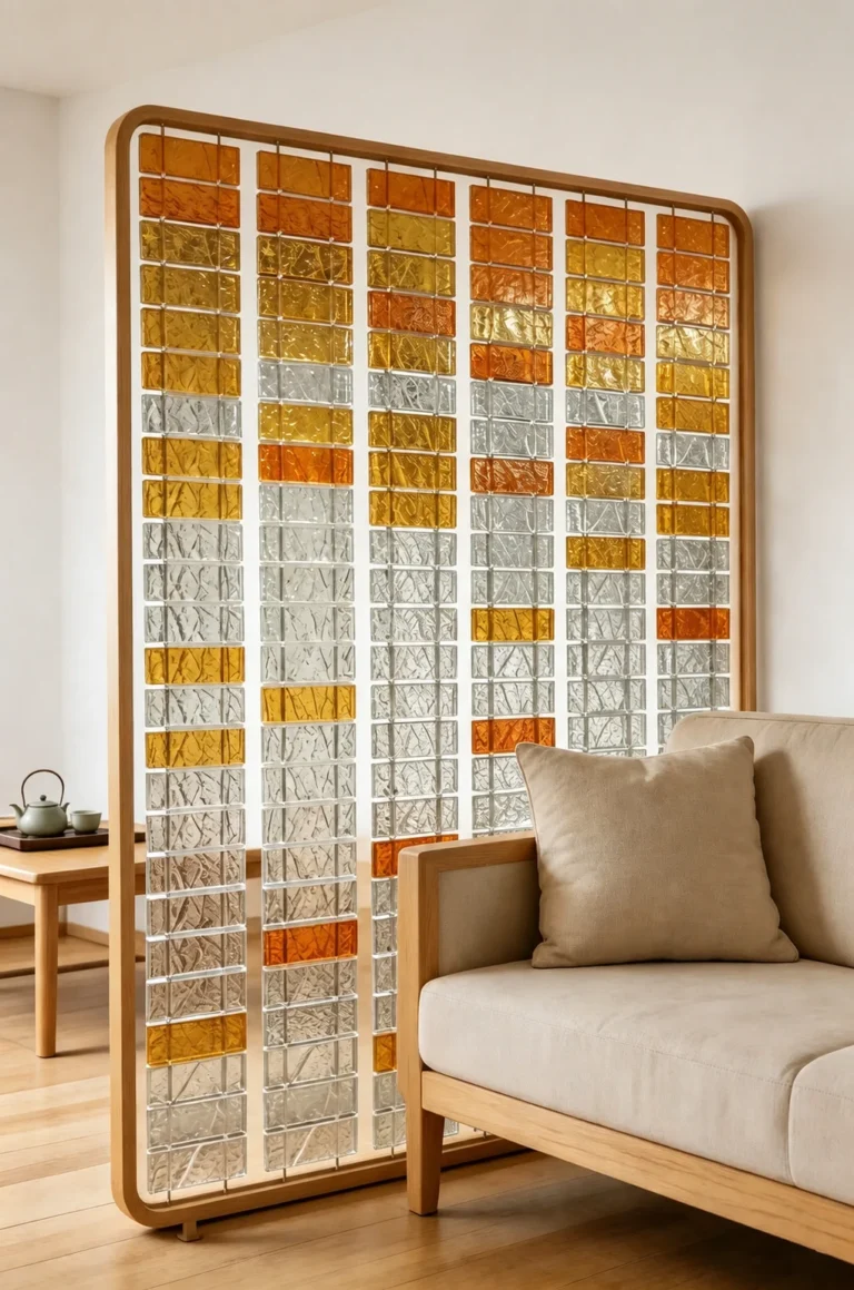 Rectangular Fiber Optic Texture Crystal Panel interior application scene (LMC-CR-1021)